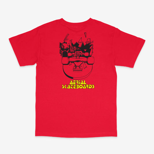 COCKROACH X BURFORD // AERIAL MONSTER TEE Red