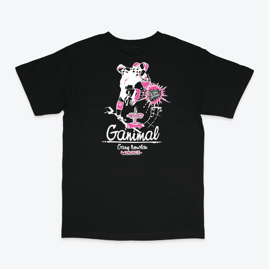 COCKROACH X BURFORD // AERIAL GANIMAL TEE Black